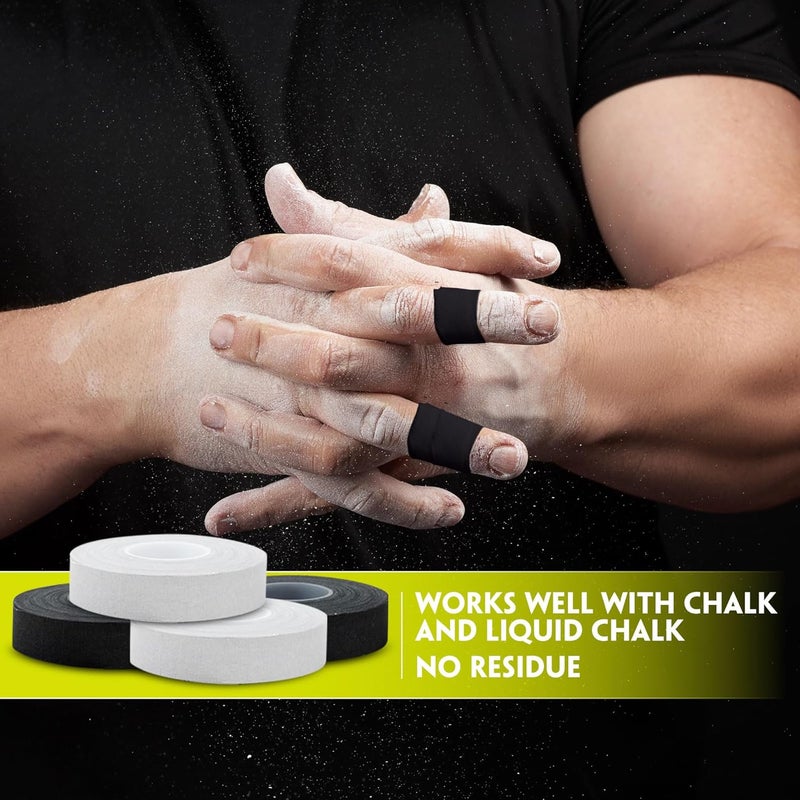 Eagle's Finger Tape | Residue Free Skin Friendly Strong Athletic Sports Tapes | 0.5” for BJJ Jiu Jitsu Grappling MMA Hand Knob Tape Rock Climbing Weight Training Wrestling Volleyball Black - Image 4